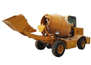 China Portable Cement Concrete Transit Mixer Self Loading Mobile Concrete Mixer Truck factory