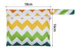 15x18cm Waterproof Menstrual Pad Bag Mini Two Pocket Beach Wet Travel Reusable