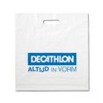 Die Cut Handle Compostable Shopping Bags Reusable For Restaurants Grocery Stores
