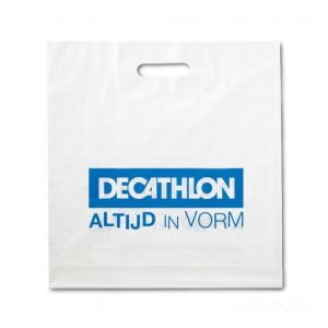 China Die Cut Handle Compostable Shopping Bags Reusable For Restaurants Grocery Stores factory