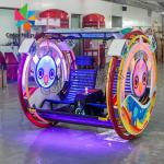 Theater Coin Pusher Arcade Machine 360 Degree Rotating Wheel Happy Leba Car