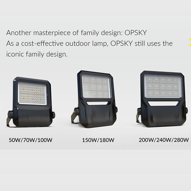 LED Outdoor Floodlight Tennis Court Lighting 50W to 280W Small wattage Sports Pitch Luminaire