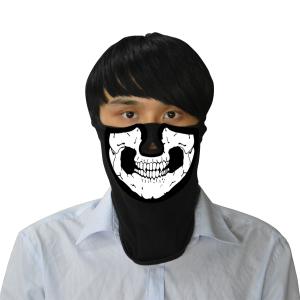 China Wholesale New hot sale popular music party led mask Halloween raveface glow in the dark light sound activated el mask factory