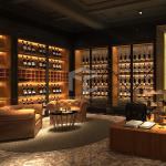 ODM Free Standing Wooden Wine Rack 20mm Thick MDF Optional Wine Store Display