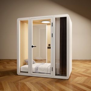 Customized Sleeping Pod Assembled Nap Pod White