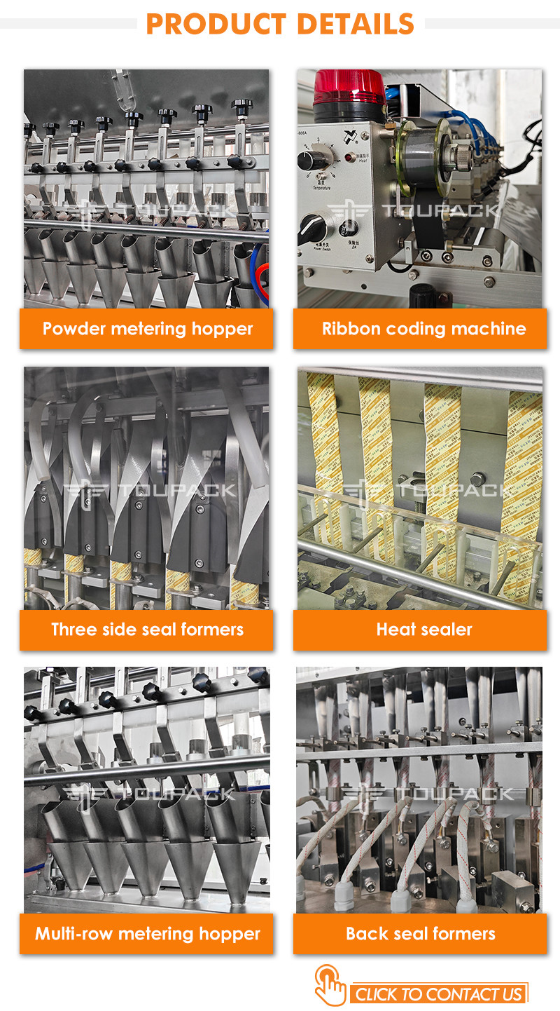 Multi Lane Coffee Powder Packing Machine Sachet Ketchup Stick Liquid Packing Machine