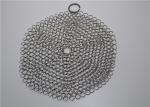 Multi Specifications Stainless Steel Chainmail Scrubber For Pot Cleaning