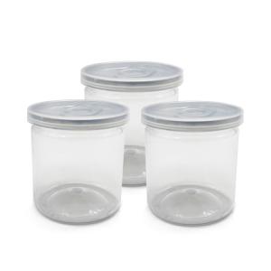 China Most Popular 4oz 8oz Clear Round Pet Plastic Jar Food Grade Plastic Container factory