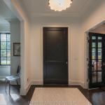 Modern Black Solid Wood Internal Doors 2.1m Height Space Saving