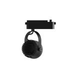 Round LED Track Spotlights Black Color 90 Degree Rotable Multilayer Protection