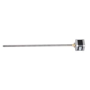 China Micro Hybrid Linear Stepper Motor Actuators 400mm Screw 3d Printer Nema 17 Tr8 factory