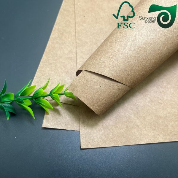 FSC High Wet Strength Brown Kraft Paper Rolls For Cooling Pads 70gsm 100gsm