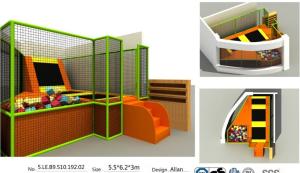 China 34M2 Chnia Indoor Trampoline Park with Good Quality and Lowest Price TUV Kids Sky Zone factory