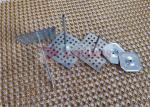 HVAC System Fitting Glass Wool Aluminium Perforated Base Insulation Hangers
