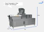 3000 KG Fish Feed Extruder Made of Stainless Steel 201 304 for Enhanced Feed