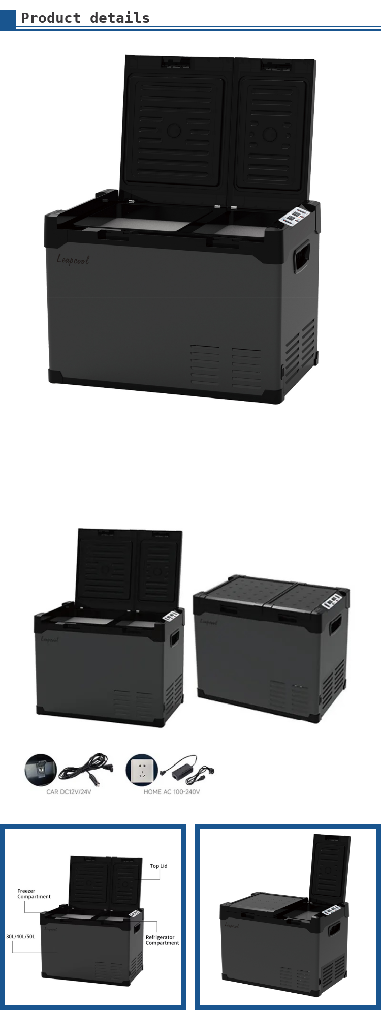 Cooling Mode Freezer LEAPCOOL Electric Mini Portable Freezer for Outdoor in Zimbabwe
