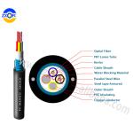Composite 8 Core Hybrid Fiber Optic Cable Copper Electric Wire G652D Steel Tape