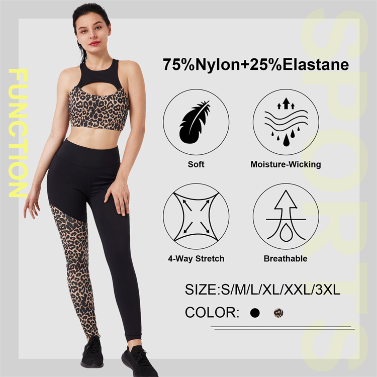 AS SHOW HEXIN 2022 Custom High Waist Seamless Two Pieces Fitness Gym Sets Clothing