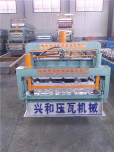 China Metal Double Layer Steel Roofing Roll Forming Machine factory
