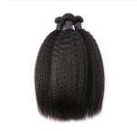No Synthetic Kinky Straight Indian Remy Human Hair Extensions For Black Ladies