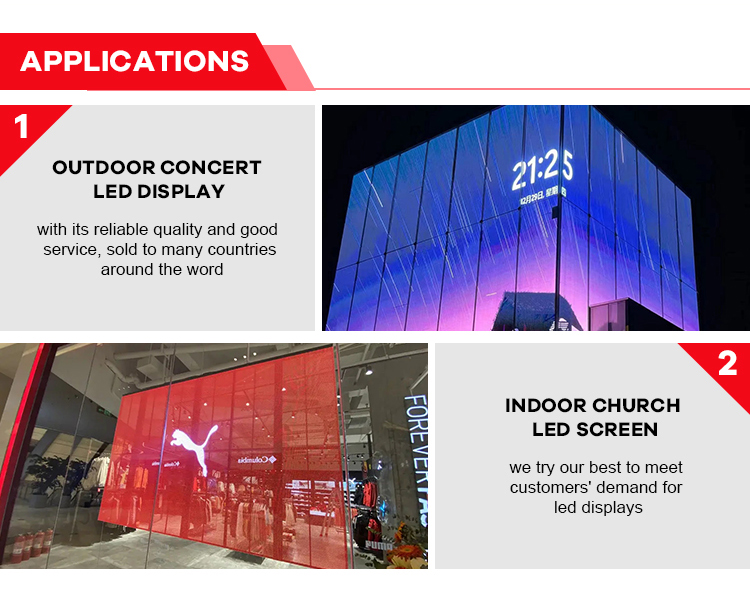 1000x1000mm Transparent LED Display Panel Waterproof Multicolor