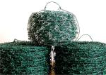 1.2mm 15kg Coil Weight Galvanized Razor Barbed Wire Green Iron