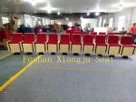 Wood Panel Church Auditorium Chairs ABS Writting Pad Lecture Hall Chair 580mm