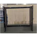 Dark Gray PVC Tilt And Turn Window UPVC Tilt Turn Casement Windows For Home