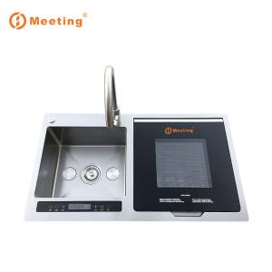 China Ultrasonic Fruit And Vegetable Disinfection Machine Intelligent Double -Tank Dish Washing Basin Multifunctional factory