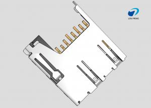 China SD Card Connectors, Secure Digital Compatible Card, 8 Position, Surface Mount, Right Angle factory
