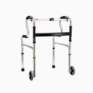 China Elderly Disabled Adjustable Folding Walker Easy To Store factory