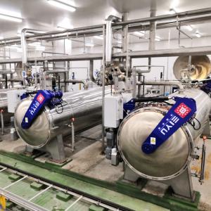 China Vertical Continuous Crateless Canning Sterilization Retort System Automated factory