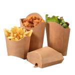 Customer's Logo Paper Cardboard Fast Food Box for Eco-friendly and Recyclable
