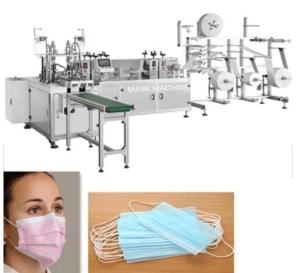 China 3 Phase 380V Automatic Surgical Face Mask Machine Raw Material Non - Woven Fabric factory
