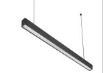 Aluminum office home indoor led linear light suspended 3960lm