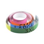 Full Color Printing Synthetic Paper Measuring Tape Disposable 1.5m × 2cm Size