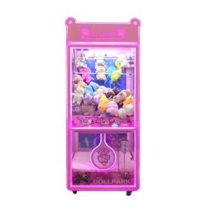 China Bear Claw Crane Arcade Machine With Glass Cabinet on sale