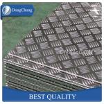 5 Bar Aluminium Checker Plate , 1060 3003 5052 Aluminum Plate For Truck Body
