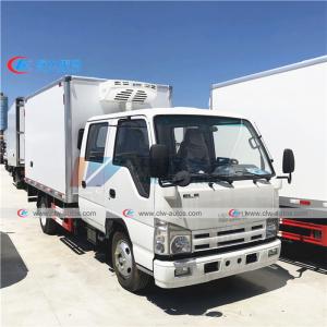 China 2T 3T ISUZU Double Row Frozen Meat Delivery Trucks on sale