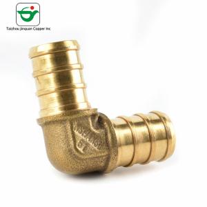 China Lightweight 3/4&quot; Copper Pex 90 Degree Elbow Pex Barb Fitting factory