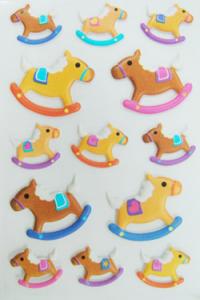 China Safe Non Toxic 3D Foam Stickers For Toddlers Lovely Riding Horse Design on sale