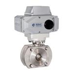 Stainless Steel AC220V Electric Proportional Control Valve PTFE Seal Flange