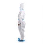 Chemical Industrial Workers Clothing Taped Seam Microporous Coverall with 3