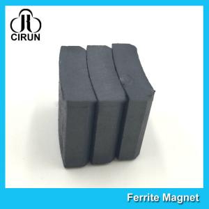 China Arc Shaped Permanent Ferrite Magnet For Ceiling Fan Motor SGS Certification factory