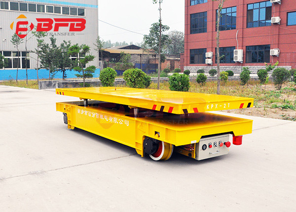 Industrial Battery Material Cart 3 Ton Hydraulic Lifting Equipemnt On Rails
