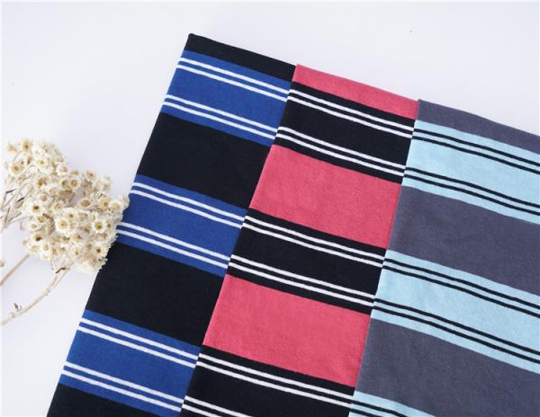 Skin-Friendly Pure Cotton And Linen Sweat Absorbent Striped Material Fabric For
