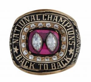 China Handmade University 3D Youth Award Brass Men orWomen Championship Sport Ring with Diamonds factory
