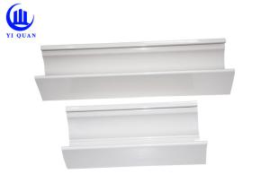 China 2.5 Inch PVC Rain Gutters Downspout Fittings White Long Lifespan factory