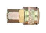 Single Shut Off Pneumatic Air Connectors , Durable Steel Pneumatic Quick