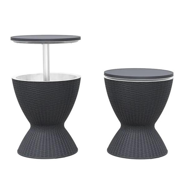 48.5*48.5*57.5cm Custom Logo Ice Cooler Lift Top Coffee Wine Beer Table for